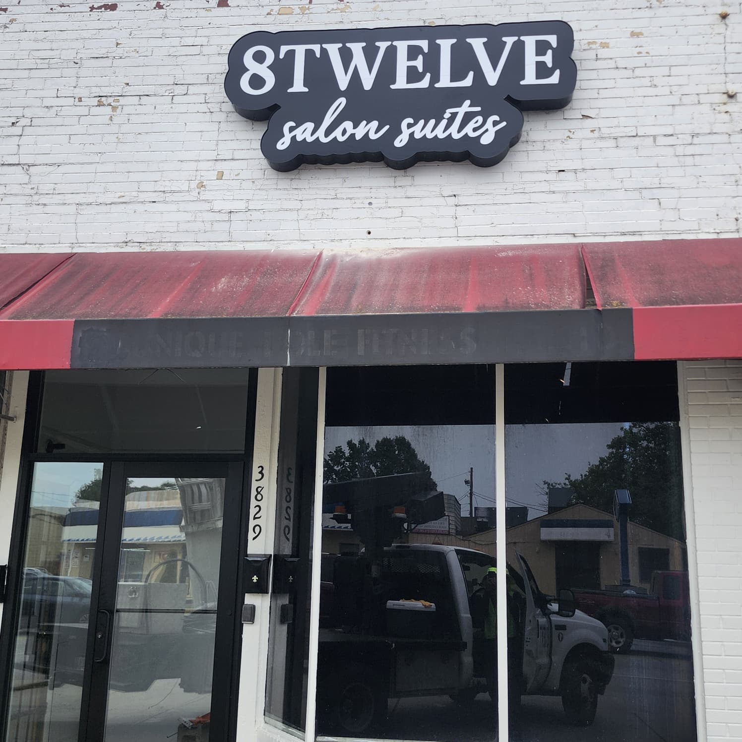Custom cloud channel letters by Bnext Design for 8Twelve Salon Suites